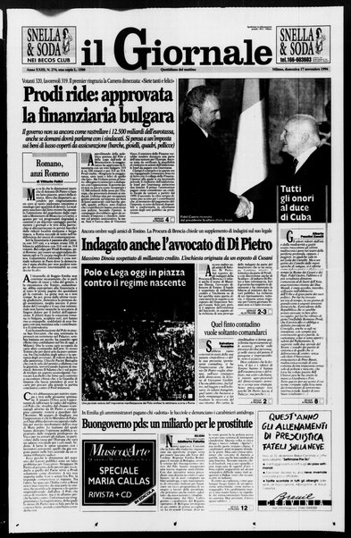 Il giornale : quotidiano del mattino